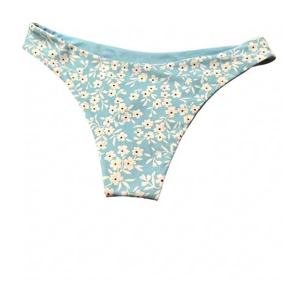 Zaful Floral Bikini Set - Size 6 - New with Tags - Light Blue - Picture 4 of 10